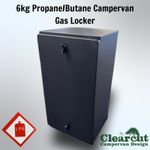 Gas Locker for Propane & 7kg or Butane 6kg, Campervan Gas Box
