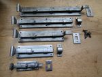 FISH TAIL DOOR BOLT Hand forged blacksmith traditional vintage door slide bolt