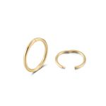 9CT GOLD SLEEPER HOOP EARRINGS -Sizes: 6mm / 8mm / 10mm / 12mm 14mm PAIRS HUGGIE