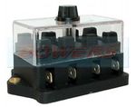 12v/24v Volt 4 Way Heavy Duty Standard Blade Fuse Box Holder Kit Car Van Marine
