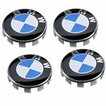 Set of 4 BMW Wheel Centre Caps 68mm - 1 3 5 7 Series, X5 X6 M & Z Series