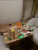 IKEA Wooden Train Set With Battery Operated Locomotive