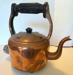 Vintage Swan Brand copper electric kettle made by Bulpitt & Sons Ltd 1930s