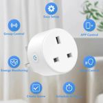 SONOFF S60TPG UK Wi-Fi Smart Plug 13A 3250W Energy Monitor Timer Voice Control
