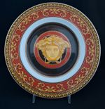 ROSENTHAL VERSACE MEDUSE RED 18CM DISPLAY PLATE.