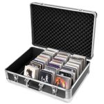 120  CD's Storage Holds Case Portable CD Carry Storage Aluminium Media Storage