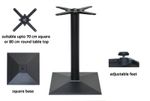 black cast iron table base dining restaurant cafe pub bar square - FREE DELIVERY