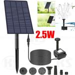 Solar Panel Powered Water Feature Pump Garden Pool Pond Fish Aquarium Fountain !