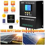 MPPT Charge Controller 100A with LCD 12V 24V 36V 48V PV Battery Regulation
