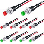 Switch. Push Button. PTM. Pre-Soldered. Red, Black or Green. Pack of FOUR.
