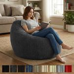 Jumbo Cord Beanbag Chair Chunky Corduroy BeanBag Gaming Seat Kids Adults Couch
