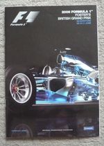 F1 BRITISH GRAND PRIX SILVERSTONE 2006  RACE CARD