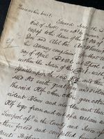 Antique 19th C. Handwritten Manuscript Trespass, Assault, Kidnap, Imprisonment 