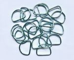 25mm D Rings Non Welded Unwelded Metal Silver Polished Fasteners D Ring Dee D21