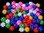 49 Assorted Multicoloured Mini Gift Wrapping Bows Bundle for All Occasions