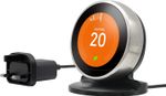 Aulbilly Stand Power Cable and Adapter for Google Nest Learning Thermostat Black