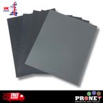 Wet and Dry Sandpaper Sheets 230mmx280mm Quality Silicone Carbide  P60 to P10000