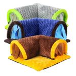 Guinea Pig Tunnel Bed Warm Soft Fleece Hideout Cage Tube Small Pet Rat Hamster