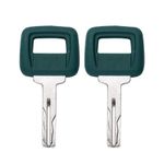 2PCS For Volvo Loader Haul Truck Heavy Equipment Laser Cut Ignition Key 11039228