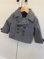 Janie and Jack Grey Wool Peacoat, 12-18 Months