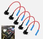 5 x Add A Circuit Piggy Back Fuse Tap Mini Blade Fuse Holder ATM ATP 12V