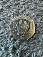 2003 Gibraltar Mary and Joseph Christmas  50p Mint Condition