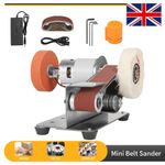 New Mini Electric Belt Sander Grinder Polishing Machine Sanding Belt Sharpener