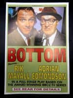 Bottom Rik Mayall & Adrian Edmondson Original Live Show A5 Tour Flyer From 1993!