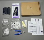 RJ45 Crimp Tool Kit for Cat5 Cat5e Cat6 Cat6a Cat7 Pass Through Connector +100pc