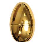 Fillable Easter Golden Egg 10cm Reusable Plastic Easter Egg Hunt