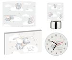 DUMBO nursery - 10" Lightshade, Touch Lamp, Wall Art, Wall Clock or Bundle