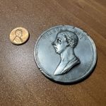 1799 WILLIAM PITT BRONZE METAL WITH FORTITUDE WISDOM AND INTEGRITY HE SERVES