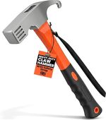 Camping Mallet Tent Peg Hammer with Puller Alloy Steel Heavy Duty Outdoor Tool