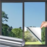 rabbitgoo Mirror Window Film One Way Privacy Sticker UV Reflective Control Tint