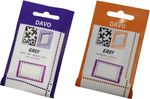 Davo Self Adhesive Easy Mounts - Cut to Size - Black/Transparent - 50pcs
