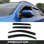 BLACK WIND DEFLECTORS DOOR WINDOW VISORS FOR MITSUBISHI ASX MK1 2012-2023