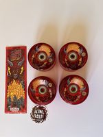 STRANGER THINGS SLIME BALLS LED 78a 66mm Skateboard Wheels + Bearings