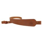 2 Points Leather Gun Rifle Sling Shoulder Strap in Vintage Brown Black Shooting
