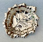 Sterling Silver Vine Leaf Pin Dish Braybrook & Britten Birmingham 2001 22.5g