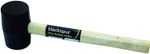 16OZ Rubber Mallet With Wooden Shaft Tent Peg Camping Hammer Accessory