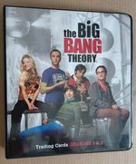 THE BIG BANG THEORY SEASONS 1 & 2 TRADING CARDS BINDER CRYPTOZOIC PRE-OWNED/USED
