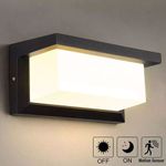 Modern LED PIR Motion Sensor Wall Light Yard Lamp Outdoor Garden Waterproof