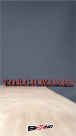 TORCHWOOD spin-off of DOCTOR WHO logo display anagram Beena Studio