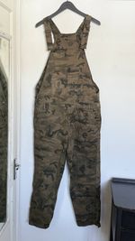 Zara Camo Dungarees Size Large