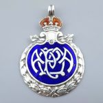 ANTIQUE SILVER POCKET WATCH FOB METROPOLITAN POLICE ATHLETICS ASSOCIATION MEDAL