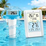 Solar Pool Thermometer Floating Digital Waterproof Water Temperature Swimming