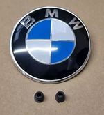 X3 & X5 82mm Bonnet Front Badge E83 F25 E53 E70 F15 BMW Emblem + New Grommets