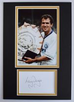 Tony Dorigo Signed Autograph A4 photo display Leeds United Football COA AFTAL