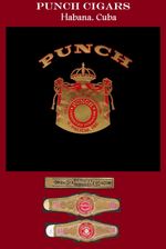 Great Cuban Cigar Bands Vitolas & Cigar Label "Punch". HAVANA COLLECTIBLES