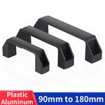 Heavy Duty Plastic/Alu Alloy Handle Industrial Commercial Door Pull Handle Black